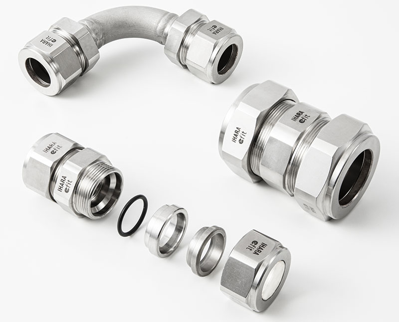 Double Ferrule Type Tube Fitting, Reducing Union, MDUR, IHARA SCIENCE